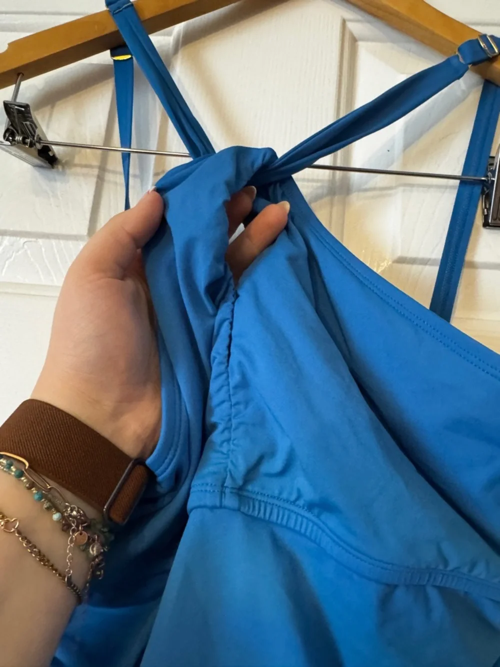 Bleu Rod Beattie Blue Halter One Piece Swimsuit Women's Size 10